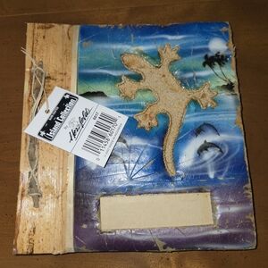 Handcrafted Island Collection Gecko Photo Album, 2007 Rustic Boho Beach Herzfeld